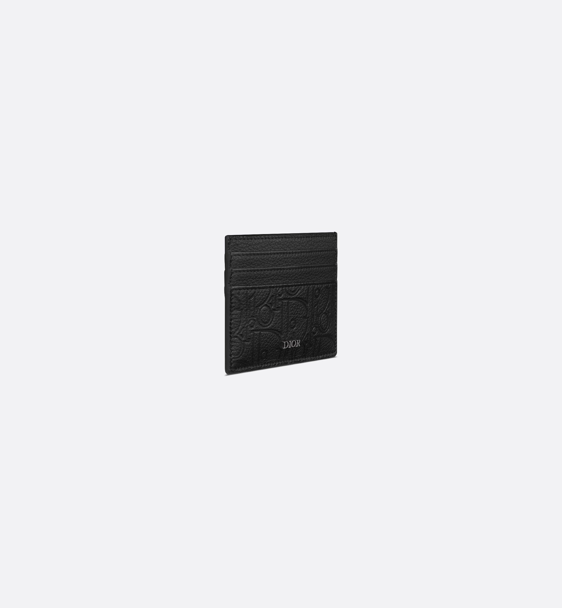 Card Holder Black Dior Gravity Leather- FOR HIM Studio 27