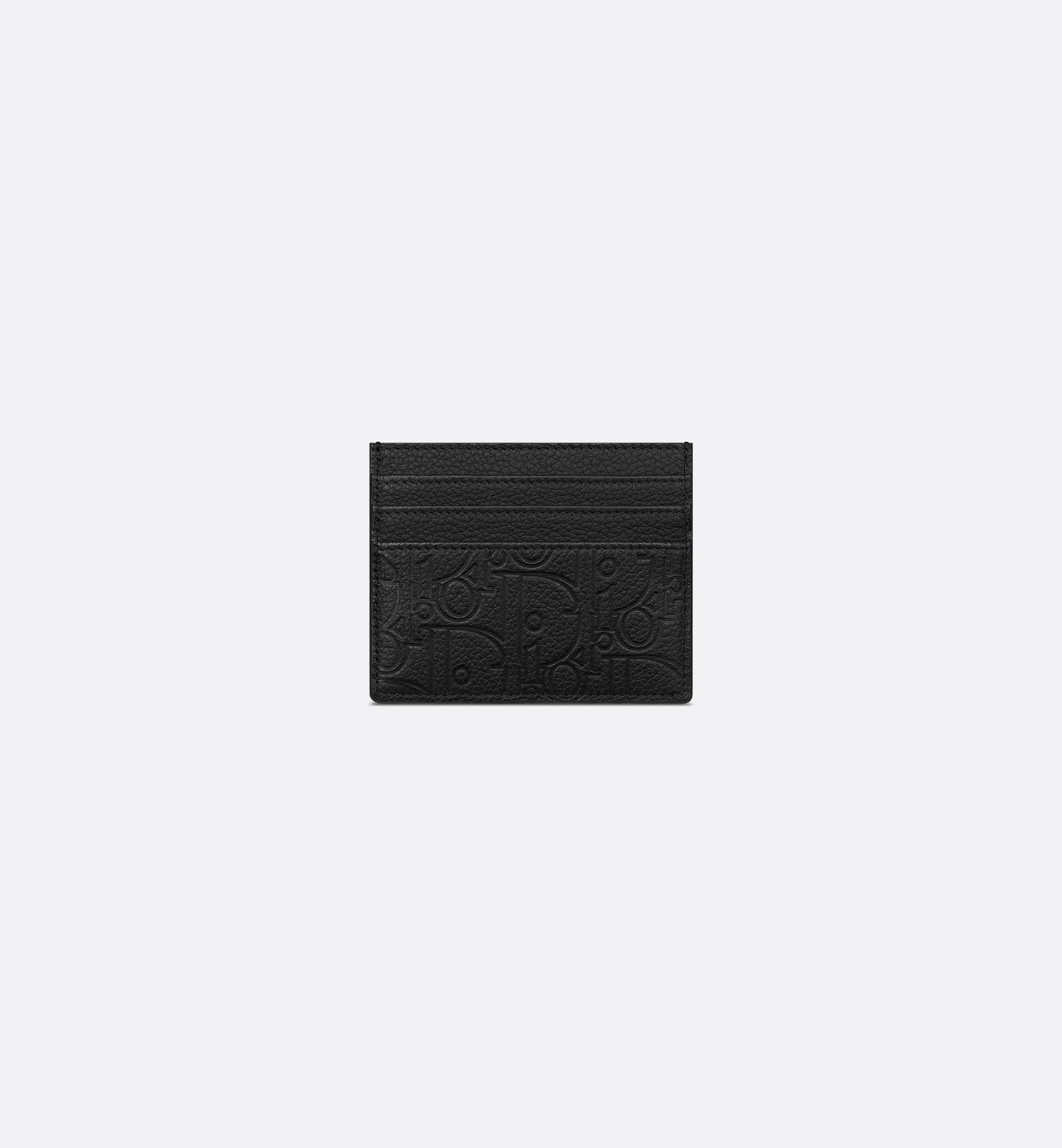 Card Holder Black Dior Gravity Leather- FOR HIM Studio 27